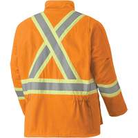 5533 Flame-Resistant Safety Parka, Small, High Visibility Orange, 58 cal/cm² Equipment World