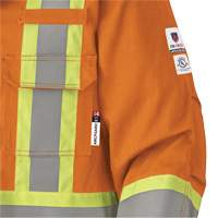 5533 Flame-Resistant Safety Parka, Small, High Visibility Orange, 58 cal/cm² Equipment World
