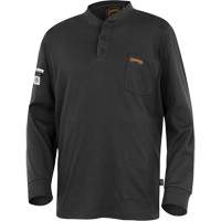 332 FR Interlock Henley Shirt, Small, Black Equipment World