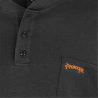 332 FR Interlock Henley Shirt, Small, Black Equipment World