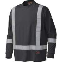 340SFA Flame-Resistant Long-Sleeved Safety Shirt, Small, Black Equipment World