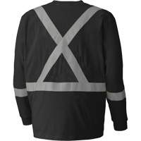 340SFA Flame-Resistant Long-Sleeved Safety Shirt, Small, Black Equipment World