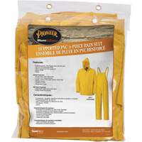 577 3-Piece Rain Suit, Polyester/PVC, 6X-Large, Yellow Equipment World