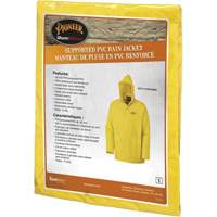 Rain Jacket, Polyester/PVC, Small, Yellow SHE390 | Equipment World