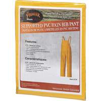 577P Storm Master&reg; Bib Pants, Small, Polyester/PVC, Yellow Equipment World
