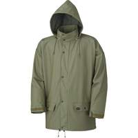 Stretch Rain Jacket, Polyurethane, X-Small, Green SHE402 | Equipment World