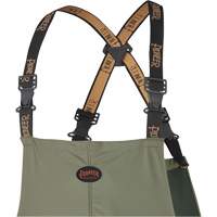 D7020 Dry King&reg; Stretch Bib Pants, X-Small, Polyurethane, Green Equipment World