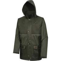 Nailhead Ripstop Tree Planter Hooded Jacket, Polyester/PVC, X-Small, Green SHE437 | Equipment World