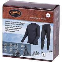 D2200A Premium Quick-Dry & Moisture-Wicking Underwear Set, Men's, X-Small, Black Equipment World