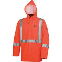 576J Veste de pluie ignifuge haute visibilit&eacute;, Petit, Orange haute visibilit&eacute; Equipment World