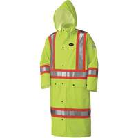 5897 Manteau long imperm&eacute;able et ignifuge, Grand, Jaune lime haute visibilit&eacute; Equipment World