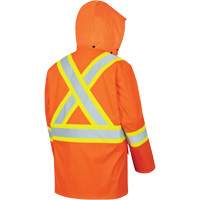 5892PKT Veste de s&eacute;curit&eacute; imperm&eacute;able &agrave; haute visibilit&eacute; ignifuge, T-petit, Orange haute visibilit&eacute; Equipment World