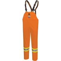 5882 FR/Arc-Rated Waterproof Safety Bib Pants, X-Small, High Visibility Orange Equipment World