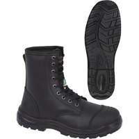 1027 Black 8" Work Boots, Leather, Steel Toe, Size 10 Equipment World