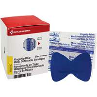 Fingertip Blue Detectable Bandages, Fingertip, Fabric Metal Detectable, Sterile Equipment World