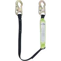 SA-6400-4 Shock Absorbing Lanyard, 4', Snap Hook Center, Snap Hook Leg Ends, Polyester Equipment World