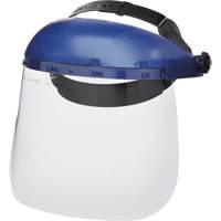 390 Premium Series Single Crown Uncoated Faceshield, Acetate, Ratchet Suspension Equipment World