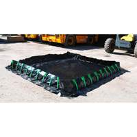 Berme Ultra-Containment Berm, Capacit&eacute; 179 gal. US, 4' la x 6' lo x 12" h, Paroi &agrave; piquets Equipment World