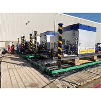 Berme Ultimate Copolymer 2000 Ultra-Containment Berm, Capacit&eacute; 179 gal. US, 4' la x 6' lo x 12" h, Support &agrave; charni&egrave;re Equipment World