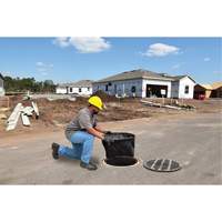 Bac de r&eacute;tention rond Ultra-Drain Guard avec orifice de trop-plein, Huile & s&eacute;diments, 22" - 25" lo x 22" - 25" la Equipment World