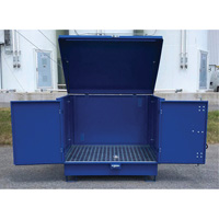 Ultra-Hard Top S4 Steel Spill Pallet, 61" L x 54.4" W x 52" H, 4700 lbs. Load Capacity Equipment World