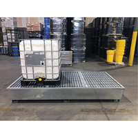 Steel Ultra-Twin IBC Spill Pallet&reg;, 370 US gal. Spill Capacity, 103.8" x 26.8" x 51.1" Equipment World