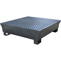 4-Drum Steel Ultra-Spill Pallet&reg;, 68 US gal. Spill Capacity, 49.1" x 47.1" x 10.9" Equipment World