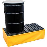Ultra-Spill Pallet flexible, 2 barils, Capacit&eacute; de d&eacute;versement 66 gal. US, 48" x 24" x 14" Equipment World