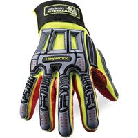 Rig Lizard&reg; 2028X Cut-Resistant Gloves, 6/X-Small, Synthetic/HPPE Palm, Elastic/Hook & Loop Cuff Equipment World