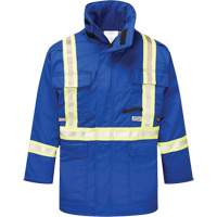 Avenger 9 oz. Flame Resistant Insulated Parka, Small, Royal Blue Equipment World