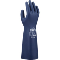 CN741 Chemical-Resistant Gloves, Size Small/7, 15" L, Nitrile, 15-mil Equipment World