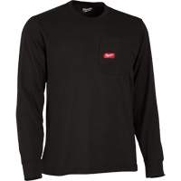 Gridiron Long-Sleeved Pocket-T-Shirt, Men's, Small, Black Equipment World