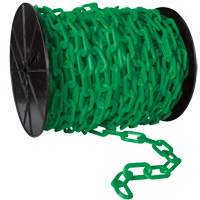 Chaîne de s&eacute;curit&eacute; en plastique robuste, Jaune Equipment World