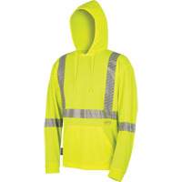 6965 Bird's-Eye Safety Hoodie, Small, High Visibility Lime-Yellow Equipment World