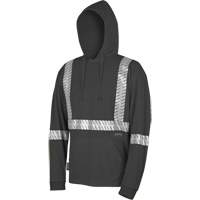6966 Bird's-Eye Safety Hoodie, Small, Black Equipment World