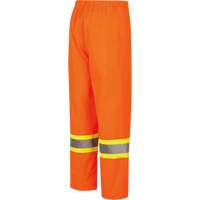 5627W Pantalon &agrave; bavette imperm&eacute;able pour femmes, Polyester/Polyur&eacute;thane, T-petit, Orange haute visibilit&eacute; Equipment World
