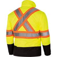 5771 Manteau de s&eacute;curit&eacute; imperm&eacute;able r&eacute;versible, Polyester/Polyur&eacute;thane, Jaune lime haute visibilit&eacute;, Petit Equipment World