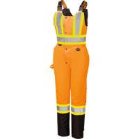 5040BBW Combinaison de s&eacute;curit&eacute; imperm&eacute;able haute visibilit&eacute; pour femmes, Polyester, T-petit, Noir/Orange haute visibilit&eacute; Equipment World
