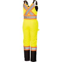5041BBW Combinaison de s&eacute;curit&eacute; imperm&eacute;able haute visibilit&eacute; pour femmes, Polyester, T-petit, Noir/Jaune lime haute visibilit&eacute; Equipment World