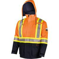 4484 Defender&reg; FR/Arc/Antistatic Trilaminate Safety Jacket, Small, Black/High Visibility Orange, 11 cal/cm² Equipment World