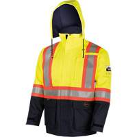 4485 Defender&reg; FR/Arc/Antistatic Trilaminate Safety Jacket, Small, Black/High Visibility Yellow, 11 cal/cm² Equipment World