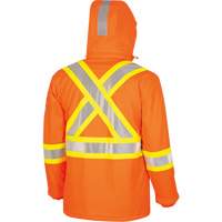 5884 Flash-Gard&reg; FR/Arc-Rated Waterproof Jacket with Hood, Small, High Visibility Orange, 51 cal/cm² Equipment World