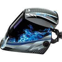 Leadhead&reg; Auto Darkening Welding Helmet, 3.8" L x 3.4" W View Area, 9 - 13 Shade Range Equipment World
