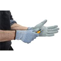 Eco-Friendly Stretch Cut-Resistant Gloves, Size 7, 13 Gauge, Polyurethane Coated, HPPE/RPET Shell, ASTM ANSI Level A2 Equipment World