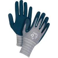 Eco-Friendly Lightweight Coated Gloves, 7, Foam Nitrile Coating, 15 Gauge, Polyester/RPET Shell Equipment World