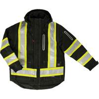 Ripstop 4-in-1 Safety Jacket, Polyester, Black, X-Small Equipment World