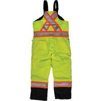 Ripstop Insulated Safety Bib Overall, Polyester, X-Small, High Visibility Lime-Yellow Equipment World
