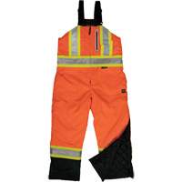 Ripstop Insulated Safety Bib Overall, Polyester, X-Small, High Visibility Orange Equipment World