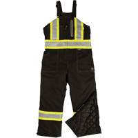 Ripstop Insulated Safety Bib Overall, Polyester, X-Small, Black Equipment World