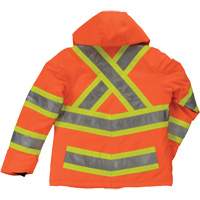 Womens Insulated Flex Safety Jacket, Polyester, High Visibility Orange, X-Small Equipment World